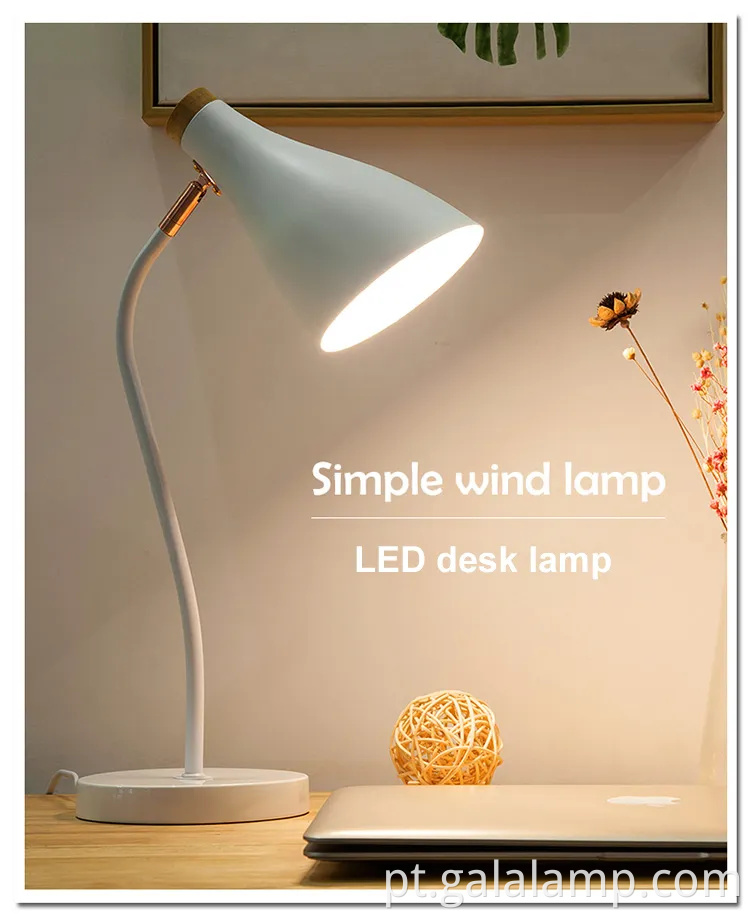 Lâmpada de mesa de proteção para os olhos LED para estudantes e profissionais